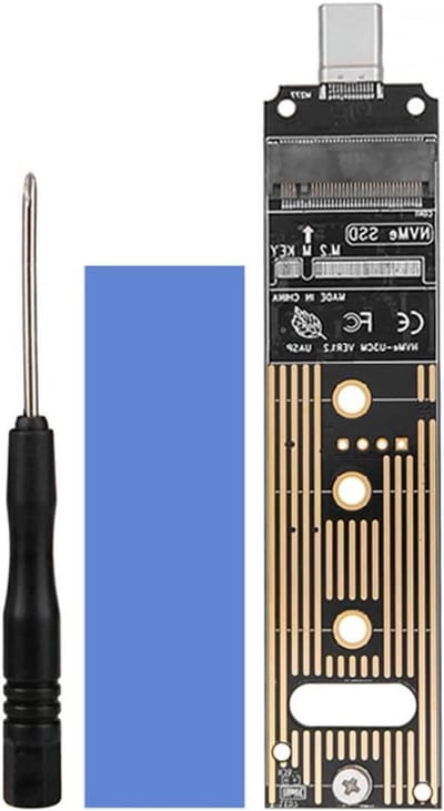 Allecta - M.2 NVME naar Type C Converter Adapter - SSD-behuizing voor 2230/2242/2260/2280 - Snelle Dataoverdracht