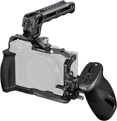Camera Cage Kit voor Nikon ZR - Volledige Behuizing met Rotatable NATO Rail, Handgreep, Cold Shoe en Quick-Release Plate - Ideaal voor Videoproductie en Fotografie