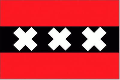 Vlag Amsterdam 90x150cm | Best Value