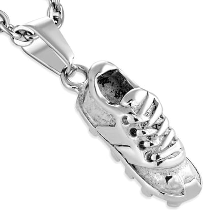 Montebello Ketting Aysu - 316L Staal - Voetbal - 23x7mm - 50cm