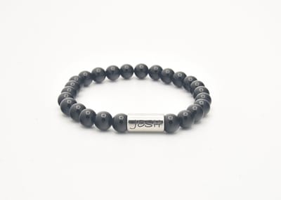 Josh-9313-Armband-Zwart-Heren-21,5cm
