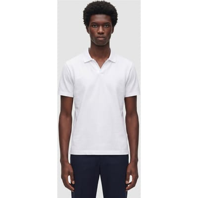 No Excess Polo V Solid Stretch White Maat: L | Poloshirts Outlet | Heren | Wit