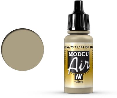 Vallejo Hobbyverf Acrylverf - 71141 Model Air IDF Sand Grey - Acryl Verf flesje - 17 ml