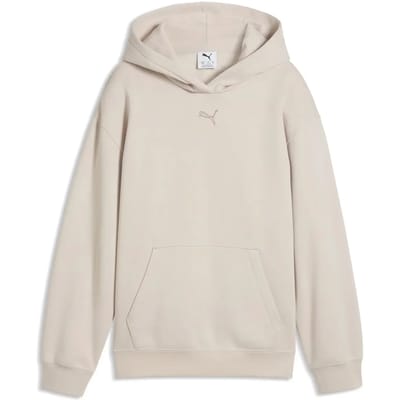 Puma ESS Centered Cat Logo kinder hoodie cremekleurig - Beige - Maat 176