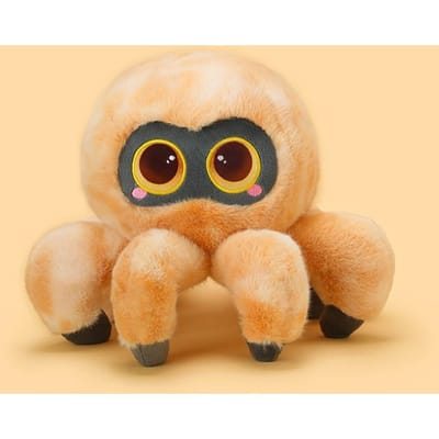 Halloween Grote Ogen spin Pluche Speelgoed Gevuld Zwart Kleine Spinnen Pluche Speeltjes Trick Poppen voor Jongen Verjaardagscadeau about  20X30cm geel