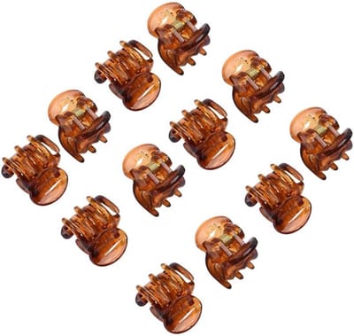 Dailygoody - Mini Haarclips - Antislip Haaraccessoires - Grip - Bruin