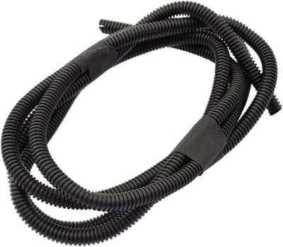 Golfslang Buis - Leiding Bescherming - Kabel Organisatie - Met Sleuf - 2 Meter - Zwart
