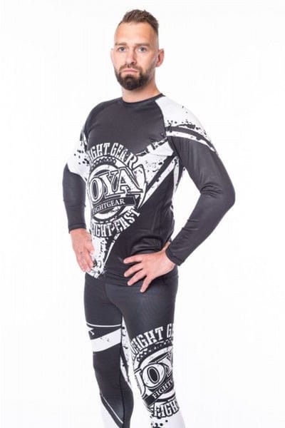 Joya Predator Rashguard Full Sleeve - BLK/WHT (Beschikbaar in verschillende maten)