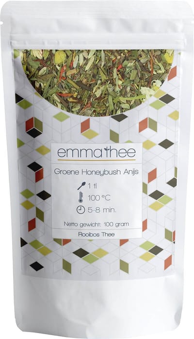 Groene Honeybush Anijs 100 Gram - Losse Thee - Puur & Natuurlijk - Zacht & Anijsachtig