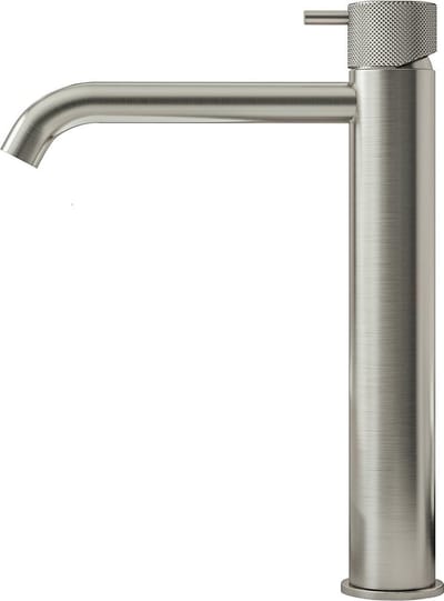 Hotbath Cobber X - Wastafelmengkraan - zonder Waste - Hoog - Geborsteld Nikkel - Opbouw - Nikkel