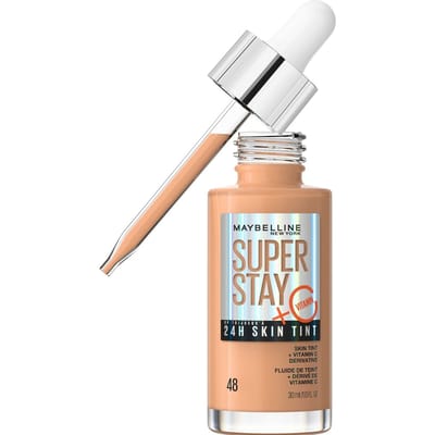 Maybelline skin tint foundation met vitamine C, langhoudend tot 24 uur, veganistische formule, tint 48, 30 ml