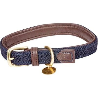 Gevlochten leren halsband Weatherbeeta