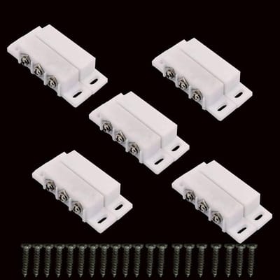 Magneetschakelaar Deur - Magneetcontact - Beveiliging - Normaal Open/Gesloten - 5 Sets - Wit