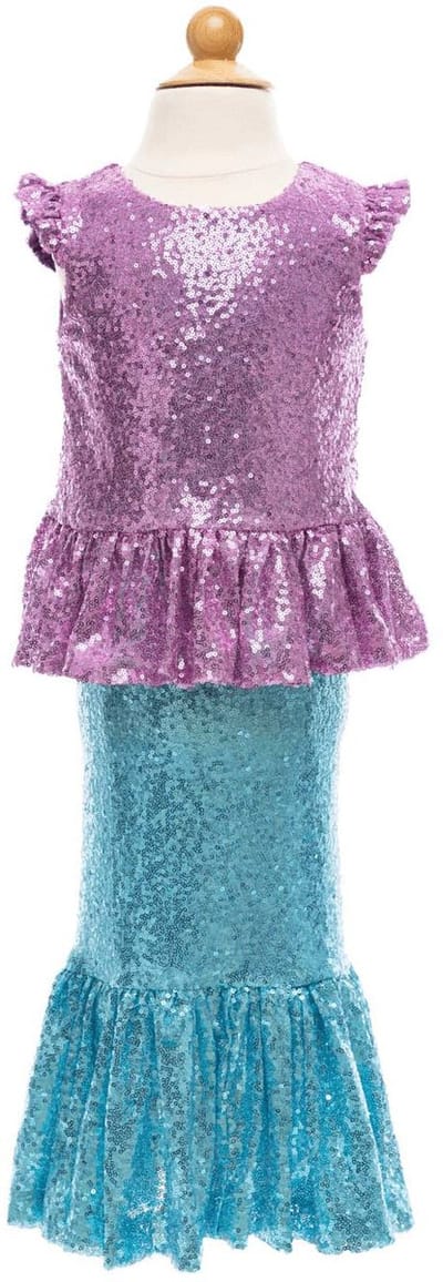 Zeemeerminnenoutfit met Pailletten - 3-4 jaar