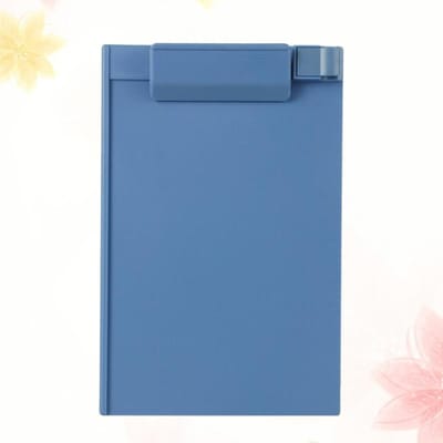 Plastic A5 Klembord Profielklem Hardboard Papierhouder Schrijfmappen voor School Klaslokalen Kantoor (Hemelsblauw)