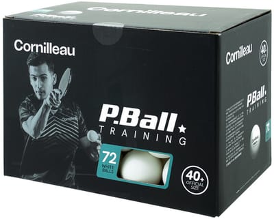 Cornilleau P-Ball ABS Evolution 1* Tafeltennisballen x72 - Wit
