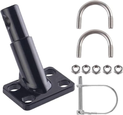 Fietskar Bevestigingsset - Universele Adapter - Veilig Vervoer - Robuuste Koolstofstaal - 9 x 6 x 4 cm - Zwart