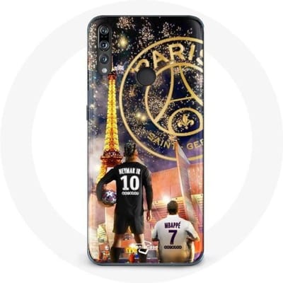 Coque pour Huawei P30 Lite PSG Neymar et Mbappé Joyeux noël