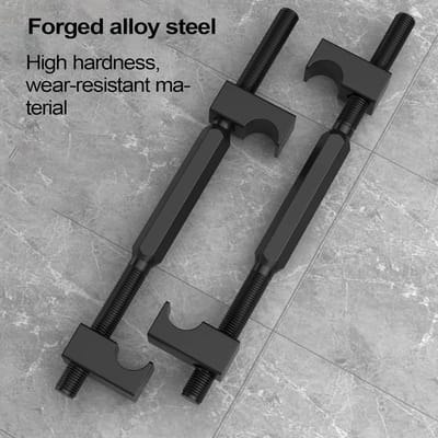 Veercompressor Set - Ophanging Gereedschap - Motor Reparatie - Robuust Legeringsstaal - 24 cm Pakket - Zwart