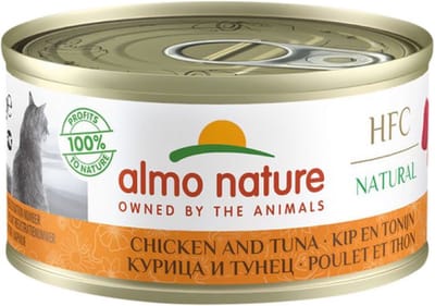 Almo Nature HFC - Kattenvoer - Tonijn & Kip - 15x70gr