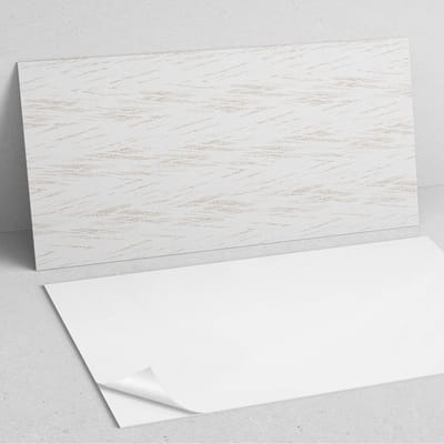 Coloray Wandpanelen Zelfklevend - Textuur met delicate lijnen PVC Wandpaneel - 100 cm x 50 cm - Romig Wandbekleding Zelfklevend - 1 stuk - Texturen Wandpanelen Zelfklevend - Wandpaneel Keuken - Wandpanelen Badkamer