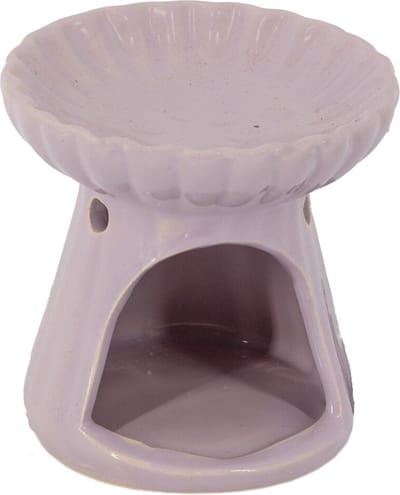 HomeBound by KY | Geurbrander lotus S lila | geurbrander | amberblokje | 7x7x6,7cm | stijlvol | oliebrander