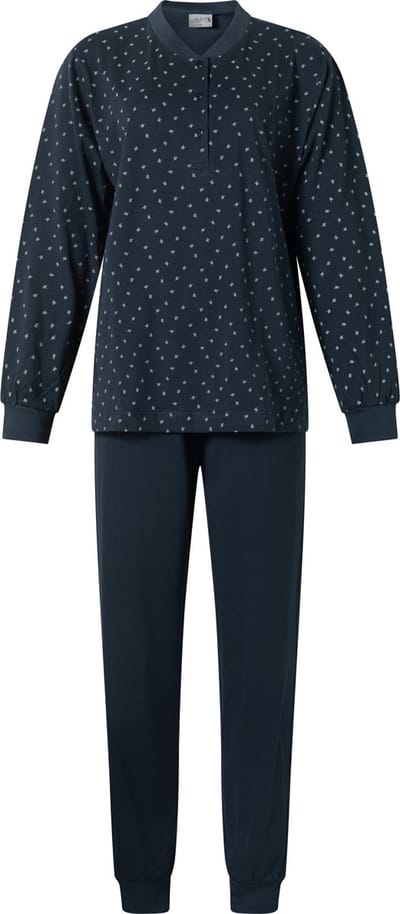 Lunatex - dames pyjama 124197 Leafs - maat XXL