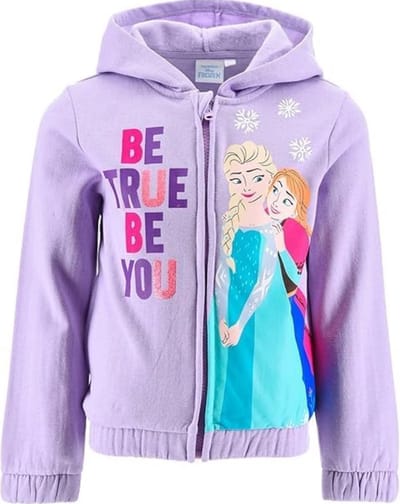 Disney Frozen Vest - Anna en elsa - Polyester/Katoen - Lila - Maat 98