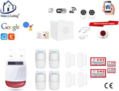 Draadloos beveiligingsbox werkt met wifi en met spraak gestuurde apps. ST01C-22