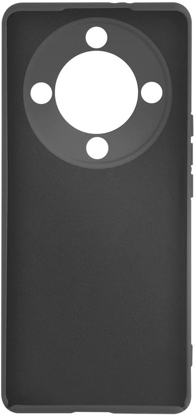 Jaym, Hoesje geschikt voor Honor Magic 5 Lite - Siliconen met Microvezel, Zwart