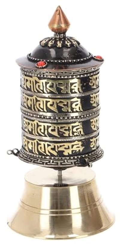 Decoratieve Gebedsmolen van 15 cm - Spirituele Objecten voor Rust en Meditatie