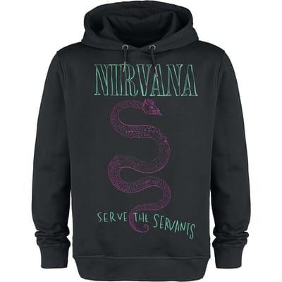Nirvana Trui met capuchon - Amplified Collection - Serve The Serpents - S tot 3XL - voor Mannen - zwart