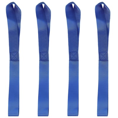Dailygoods- Spanbanden met zachte gesp - 4 stuks - 30 cm lengte - 2,5 cm breedte - 800 kg draagkracht - hoogwaardig polyester - Sjorbanden