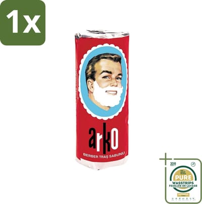 1 x Arko - Scheerzeep - Verzorgt en Beschermt de Huid - 75 ml- Scheerzeep - Scheermes - Schuim - Huidbescherming - Traditioneel Scheren
