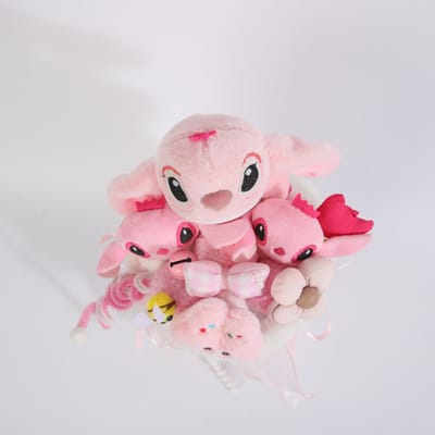 La Roselle Amsterdam Pink Alien Knuffel boeket - cadeauboeket