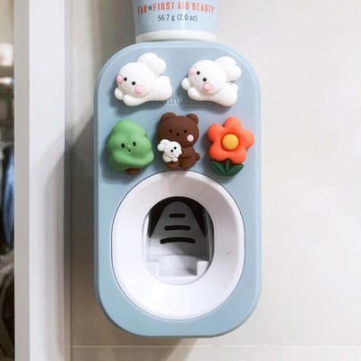 Automatische Tandpasta Knijper Voor Kinderen Huishoudelijke Tandpasta Dispenser Schattige Thuis Tandenborstelhouder Badkamer Accessoires
