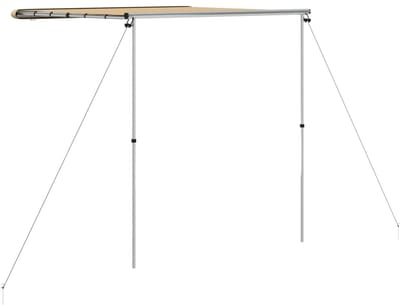 vidaXL - Luifel - voor - camper - en - caravan - 2,4x2x2,15 - m - beige
