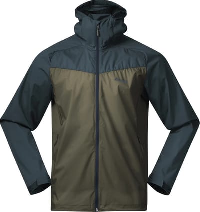Bergans herenjas Microlight Jacket L, Greenud/Orion Blue 141952