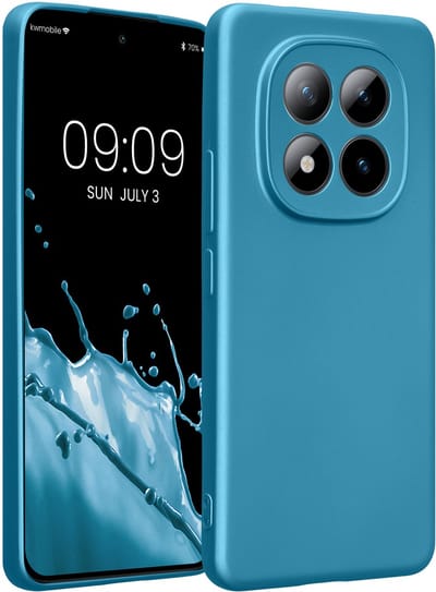 kwmobile metallic telefoonhoesje van TPU - geschikt voor Xiaomi Redmi Note 15 Pro 4G - Flexible case voor smartphone - In Metallic carabisch blauw