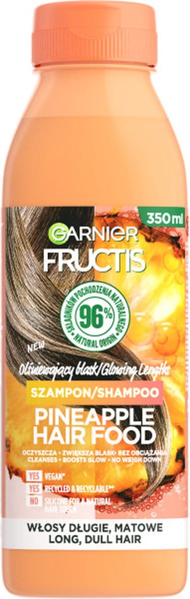 Fructis Pineapple Hair Food shampoo voor lang en dof haar 350ml