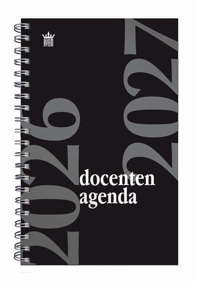 Ryam | Docenten agenda | 2026/2027 | Spiraal | 15 x 20 | 12 maanden | Zwart |
