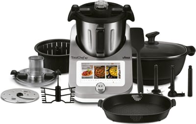 Ufesa 85104982 TotalChef RK7 Smart Keukenrobot, 30 Kookfuncties, WiFi, Touchscreen Display 7'', Mengkom van 4.5L inhoud, Incl. receptenboek