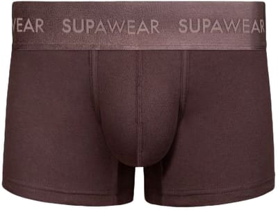 SUPAWEAR Ribbed Trunk Peppercorn - MAAT S - Heren Ondergoed - Boxershort voor Man - Mannen Boxershort