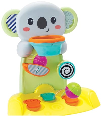 B-Kids Happy Hoops Busy Stack Playset – kleurrijke stapelset met ringen en vormen voor baby’s en peuters. Stimuleert fijne motoriek, hand-oogcoördinatie en probleemoplossend denken. Duurzaam, veilig en leuk educatief speelgoed voor thuis.