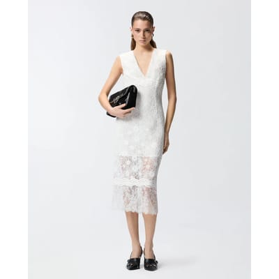 Pinko Audrey jurk kant rebrode ss26