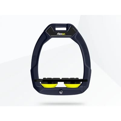 Veiligheidsstijgbeugels Plat Grip Groen/Zwart/Geel Flex-On Safe-On