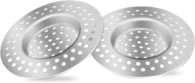 Keuken en Badkamer Wastafel Zeef RVS Afvoerfilter - 2 Stuks