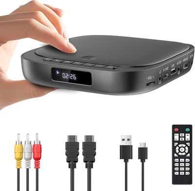 DVD Speler met HDMI - Haarscherpe Beeldkwaliteit - Geschikt voor Moderne TV’s - Compact en Gebruiksvriendelijk Design - Voor Films, Series en Muziek - Betrouwbare Entertainmentoplossing voor Thuis