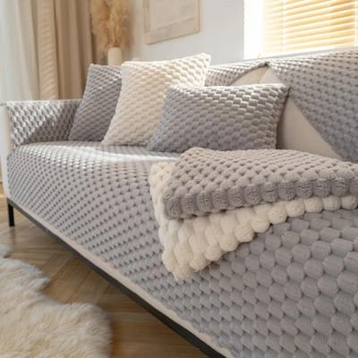 Noordse Bankhoes Woonkamer Verdikken Pluche Bankmat Antislip Universeel Modulair L-vorm Bankhoes Handdoek Beschermer Thuis A 70x70cm 1pc