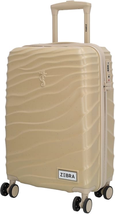 Zebra Trends Sandy Koffer - 20 Inch - Handbagagekoffer - Gerecycled - TSA - Lichtgewicht - Reizen - Zand